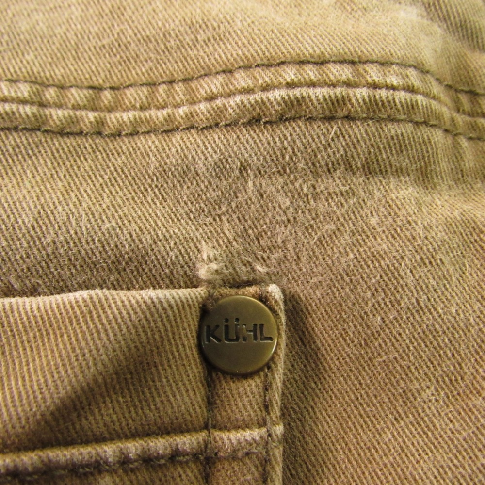 Kuhl Jean Mens 38x30 Rebel Pants Distressed Brown Hiking Outdoor Trail Rugged - Picture 9 of 16